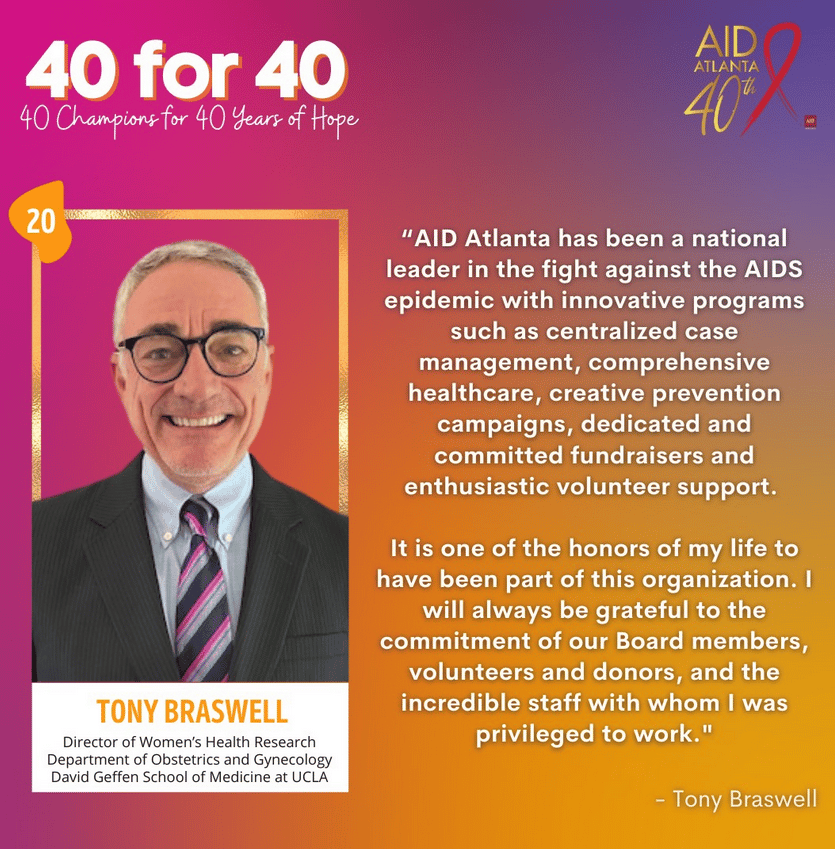 Tony Braswell 40 For 40 Tony Braswell