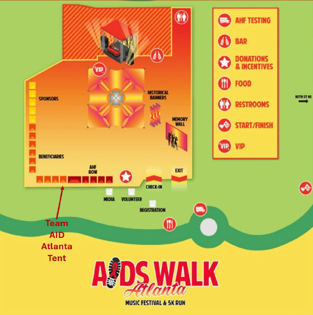 AIDS Walk Site Map