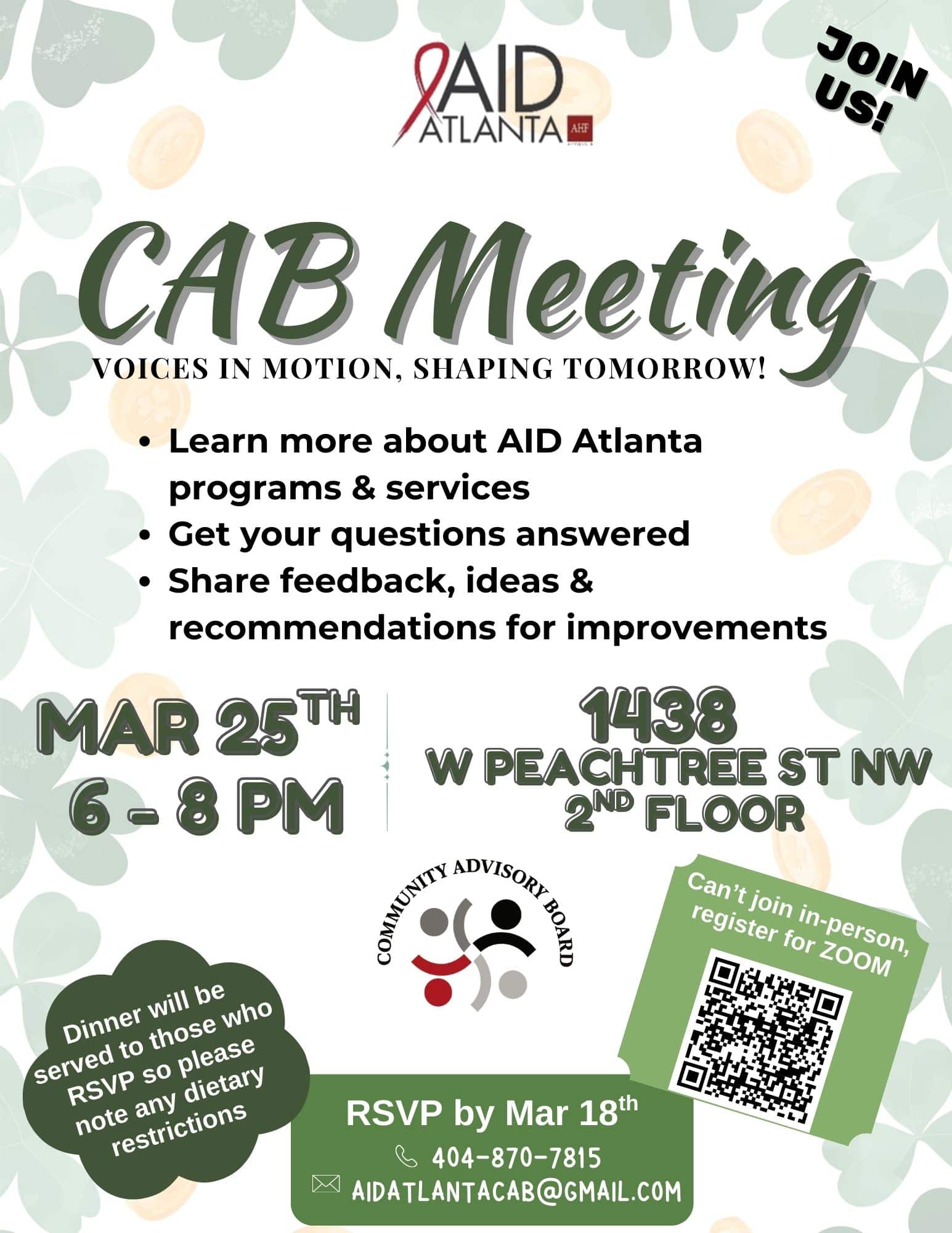 March CAB Meeting Graphic